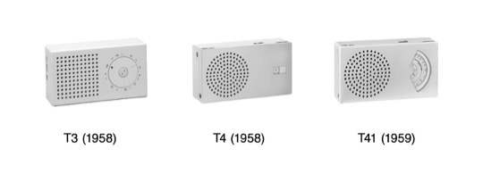 Three Braun radios T3, T4, and T41