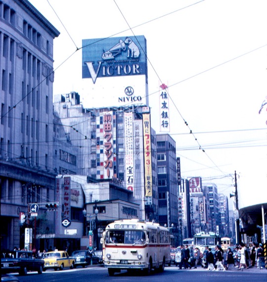 Ginza street, Tokyo, 1967