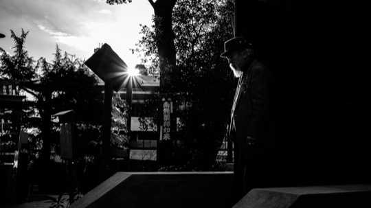 Ueno Park, Tokyo, black and white street photography