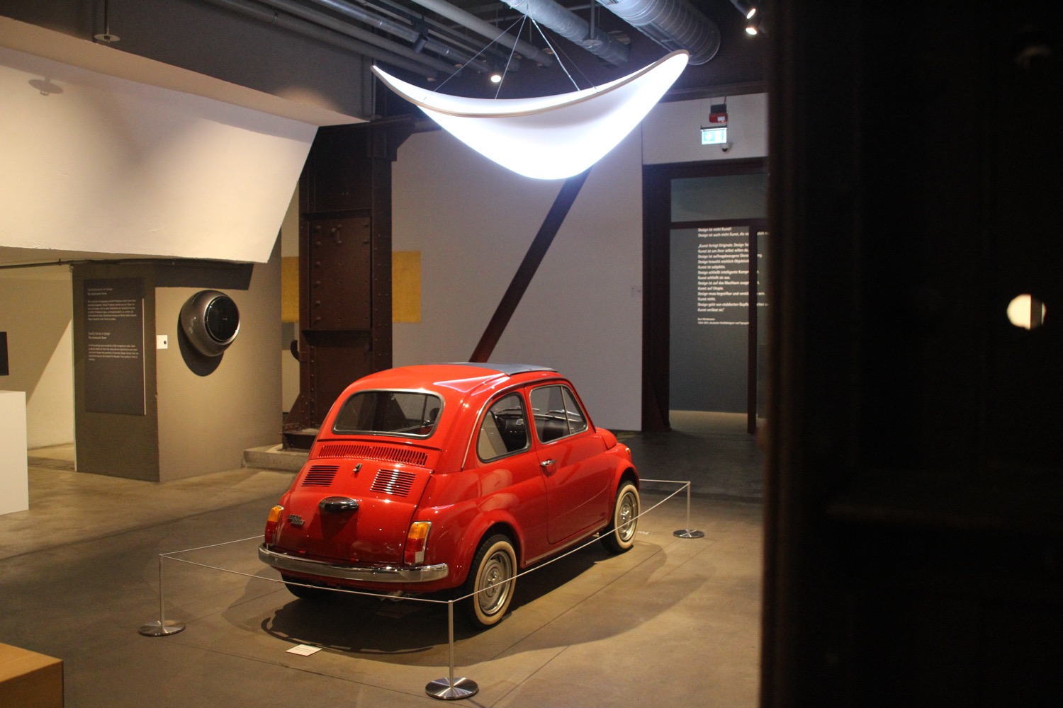 Exhibition space of the Red Dot Design Museum